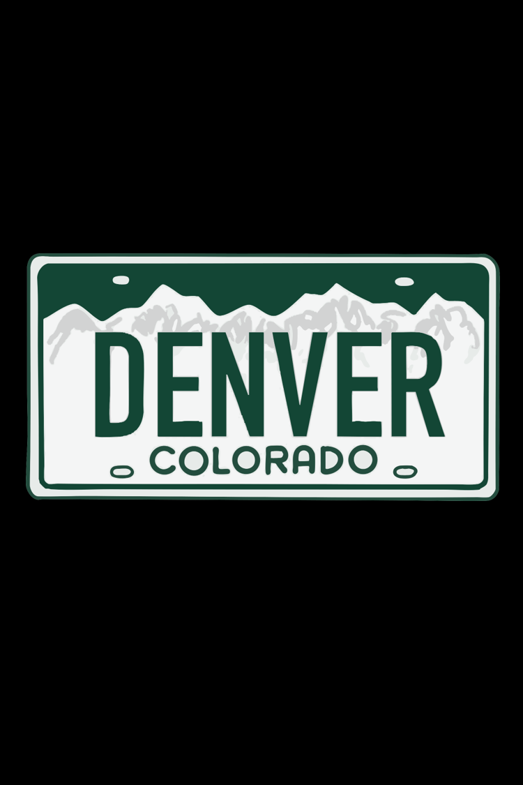 Custom Decky 5 Panel Mid Profile Structured Cotton Blend Trucker - License Plate