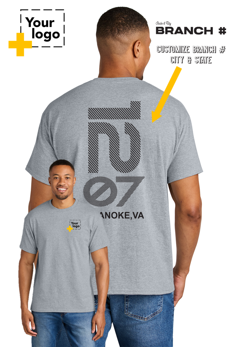 Custom Gildan® DryBlend® 50 Cotton/50 Poly T-Shirt - Branch #
