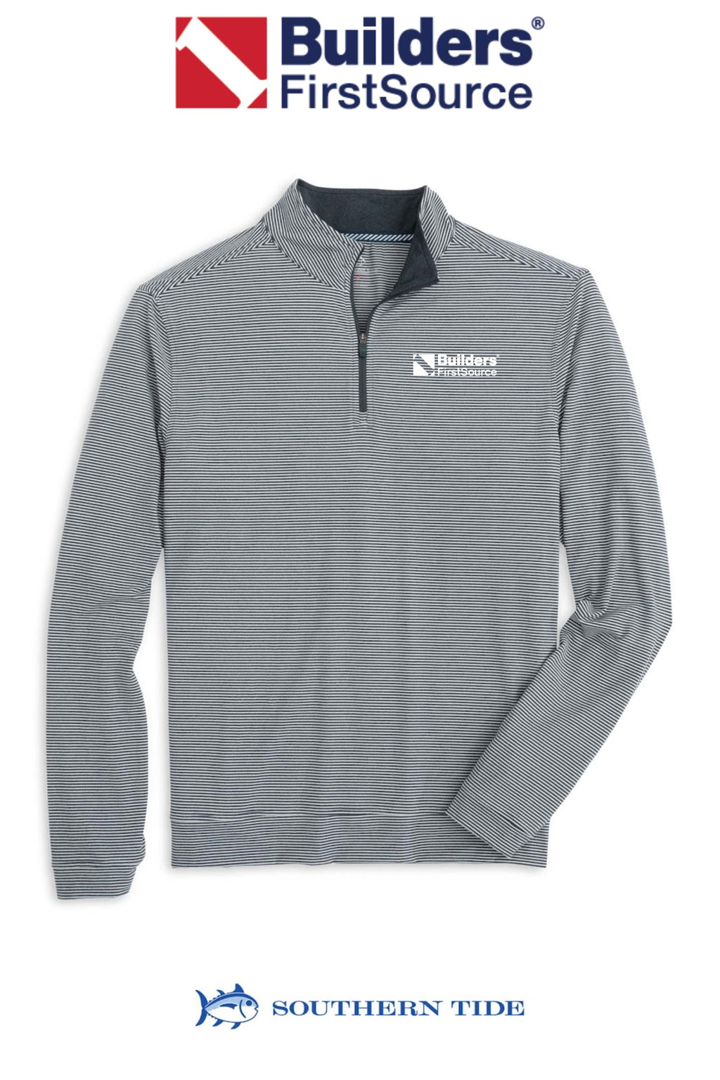 Southern Tide Cruiser Micro-Stripe Hthr Qzip