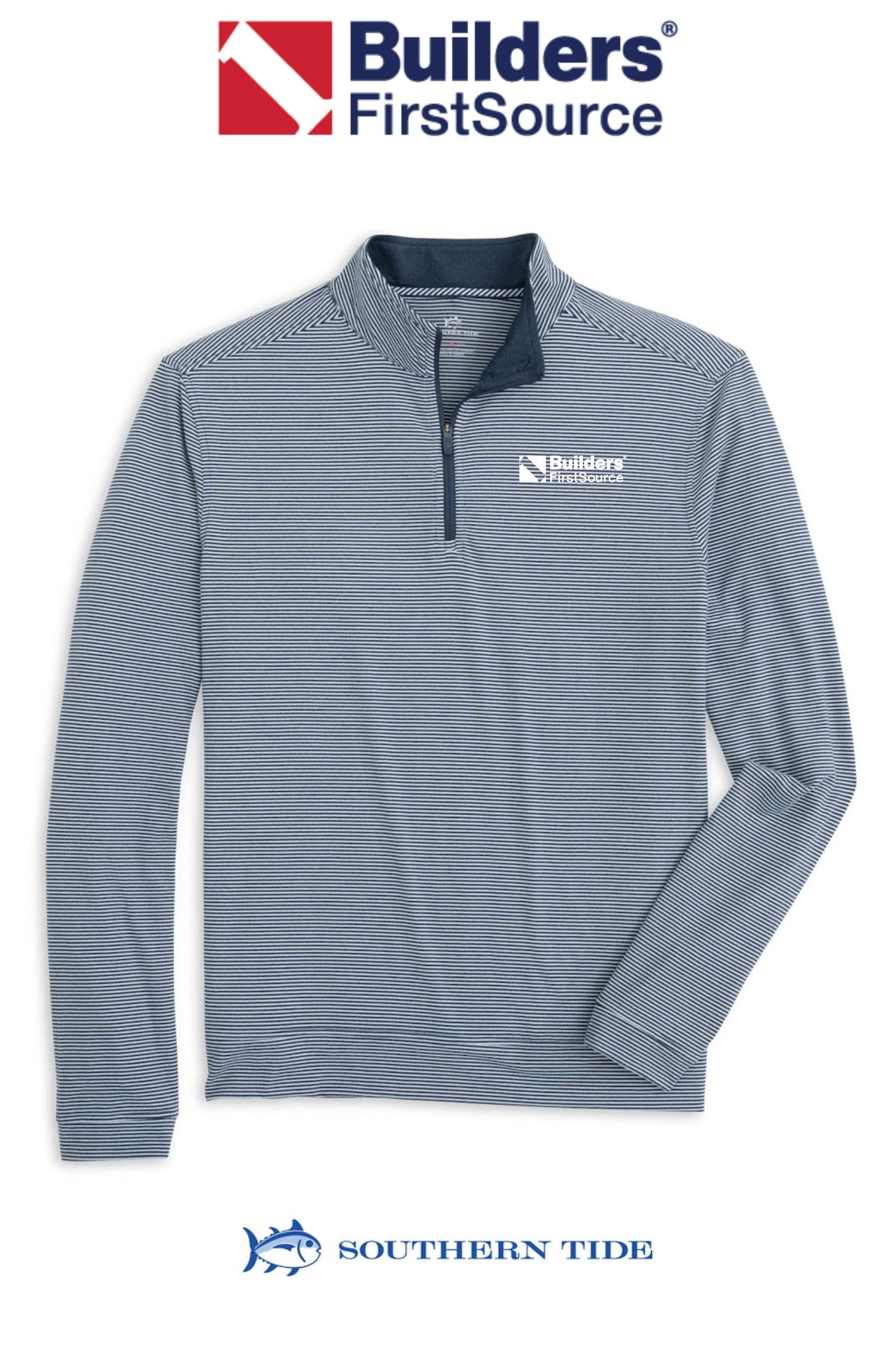 Southern Tide Cruiser Micro-Stripe Hthr Qzip