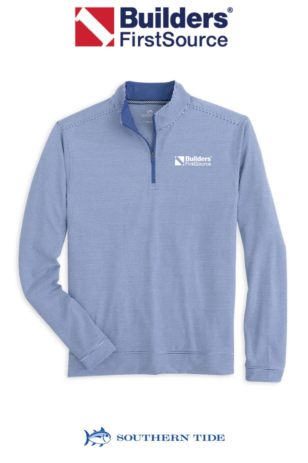 Southern Tide Cruiser Micro-Stripe Hthr Qzip