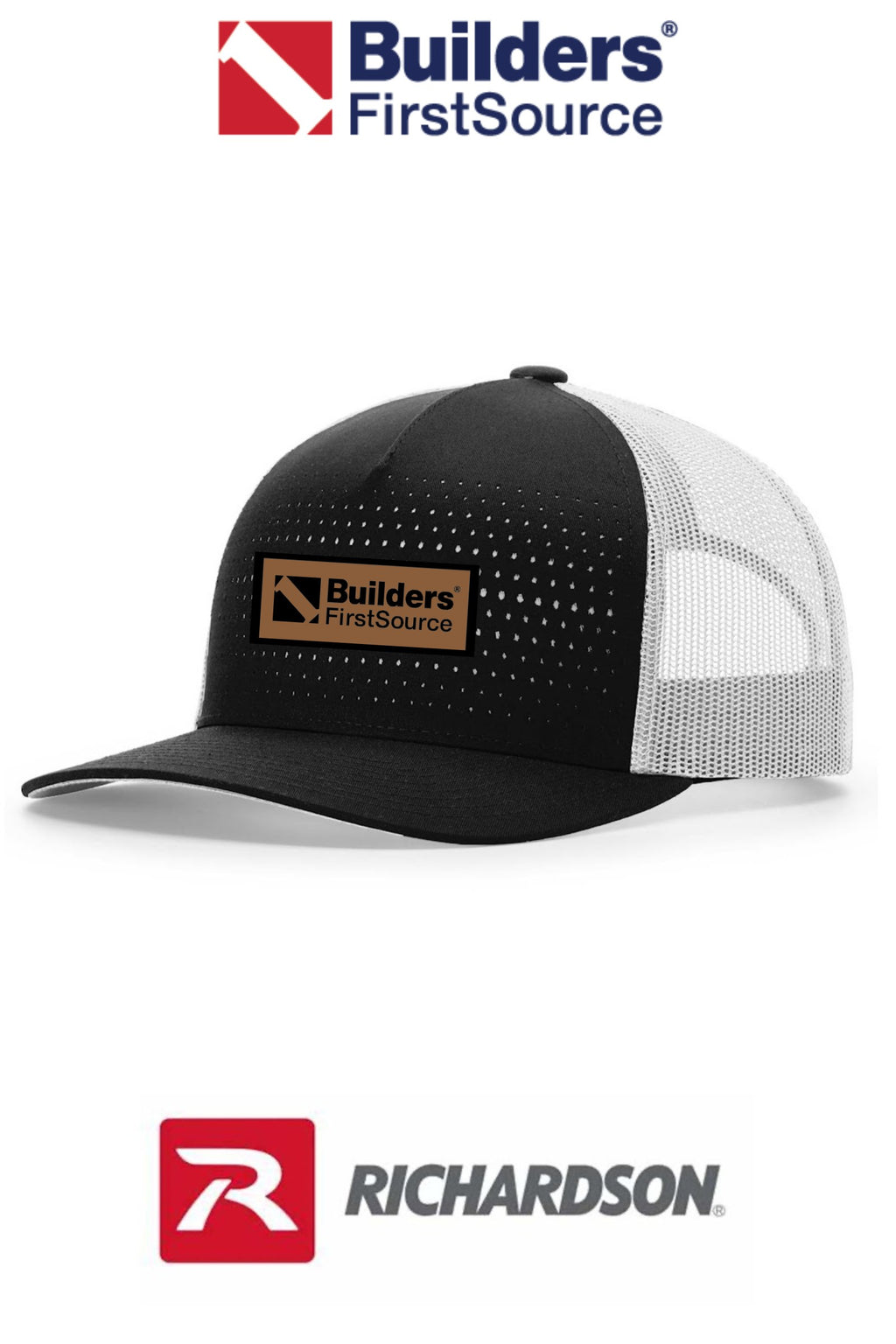 Richardson 163 LASER CUT FIVE PANEL TRUCKER