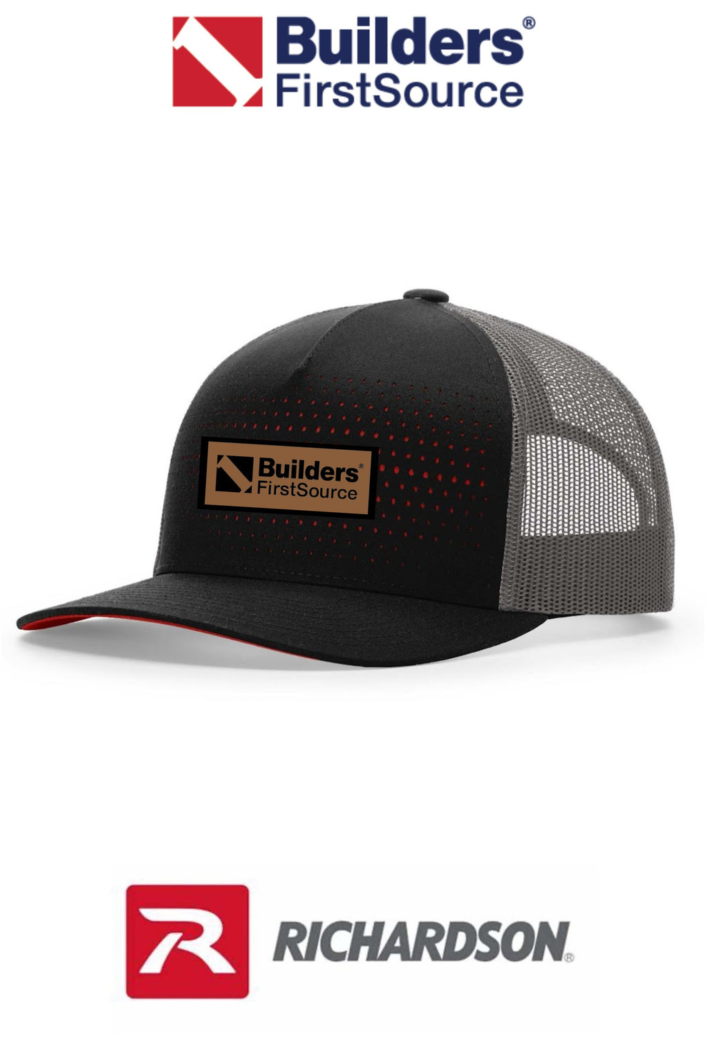 Richardson 163 LASER CUT FIVE PANEL TRUCKER