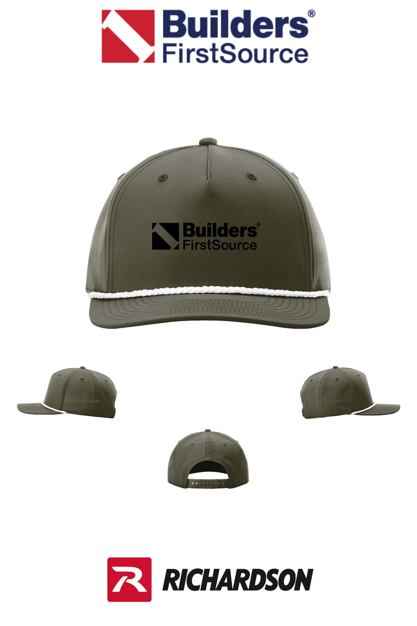 Richardson 258 Five-Panel Classic Rope Cap