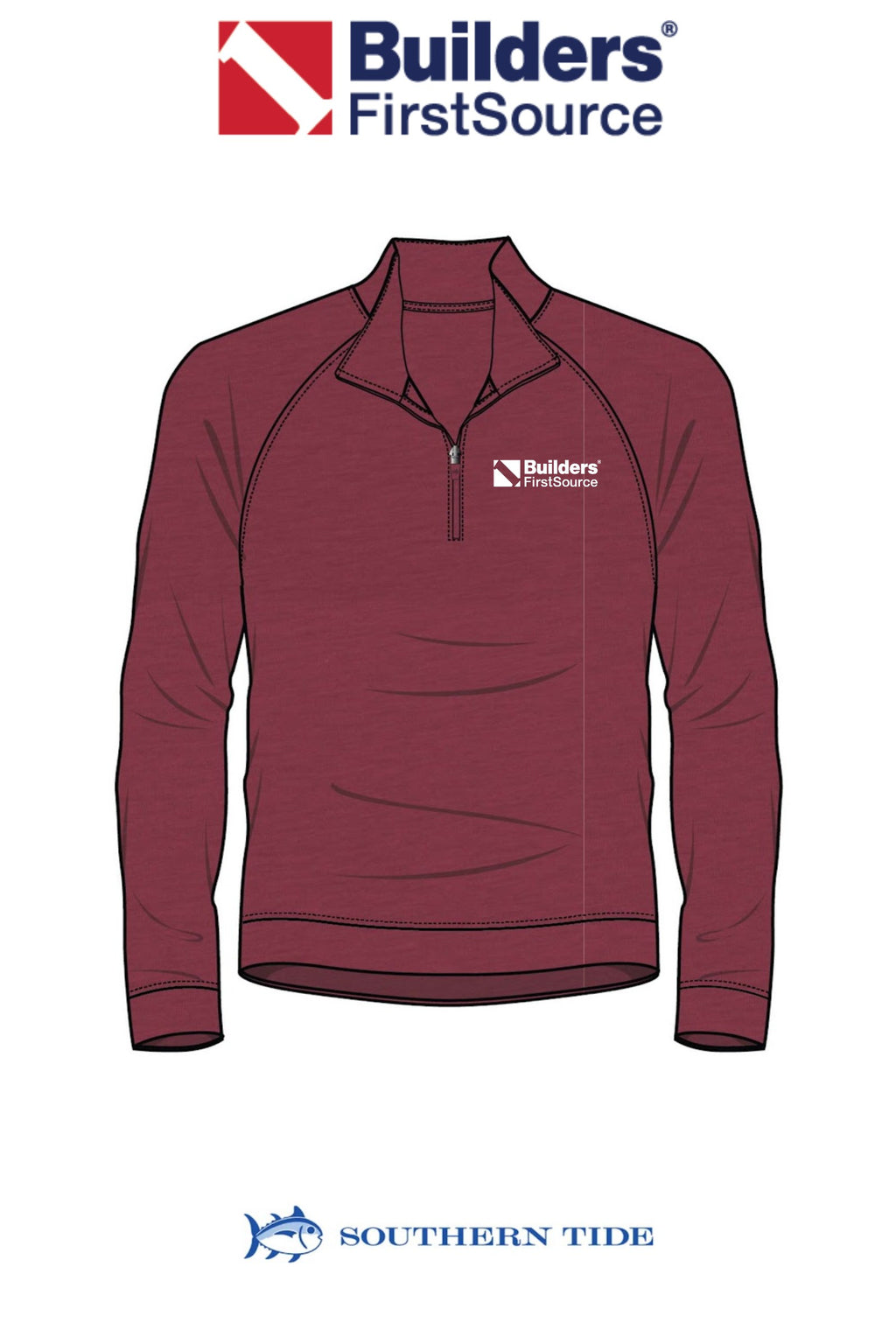 Southern Tide Cruiser Heather Quarter Zip