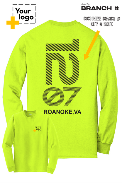 Custom Gildan® DryBlend® 50 Cotton/50 Poly Long Sleeve T-Shirt - Branch #