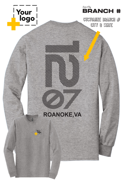 Custom Gildan® DryBlend® 50 Cotton/50 Poly Long Sleeve T-Shirt - Branch #