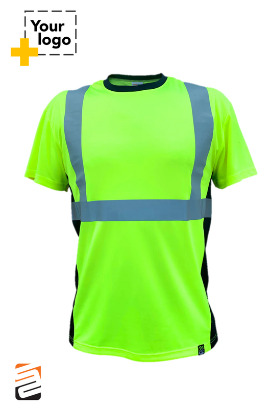 Cooling Performance Short Sleeve Class 2 - Type-R  - Safety Shirt - Safety Green