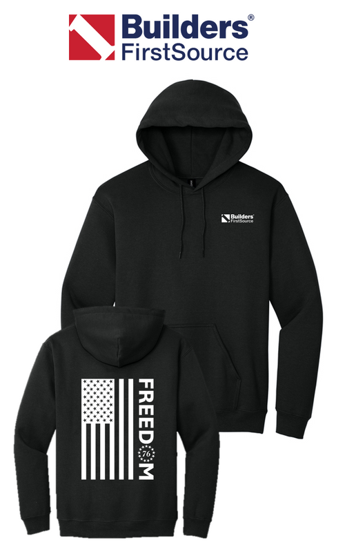 America 250 Port & Co™ Core Fleece Pullover Hooded Sweatshirt - Freedom FULL FLAG