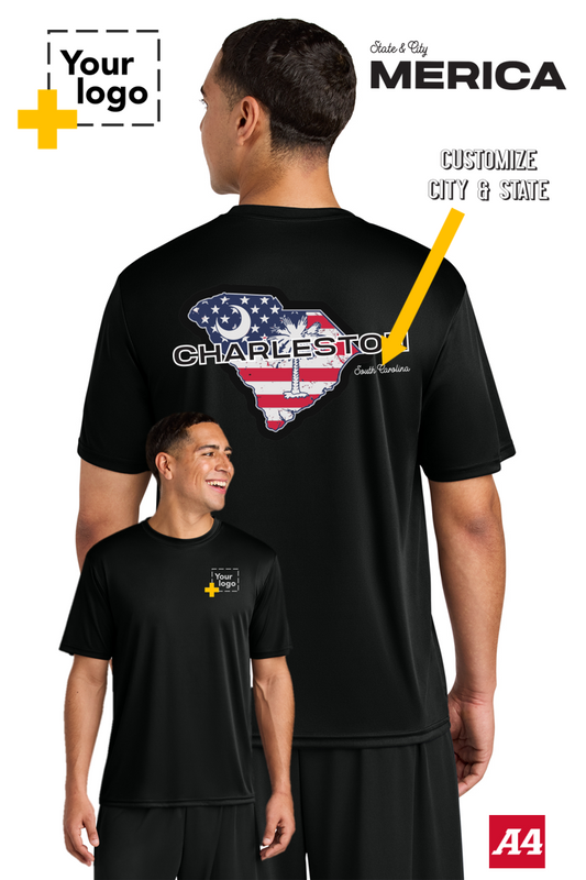 Custom A4 Cooling Performance Tee - Merica State