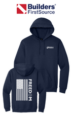 America 250 Port & Co™ Core Fleece Pullover Hooded Sweatshirt - Freedom FULL FLAG