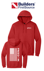 America 250 Port & Co™ Core Fleece Pullover Hooded Sweatshirt - Freedom FULL FLAG