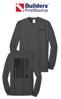 America 250 Port & Co™ Long Sleeve Core Blend Tee - Freedom FULL FLAG