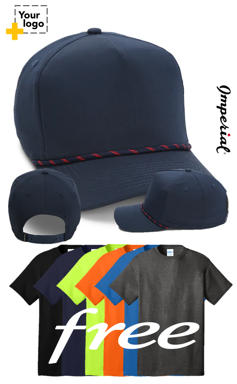 Imperial The Wrightson Performance Rope Cap + Free Tee