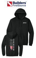 America 250 Port & Co™ Core Fleece Pullover Hooded Sweatshirt - Freedom Tattered Banner