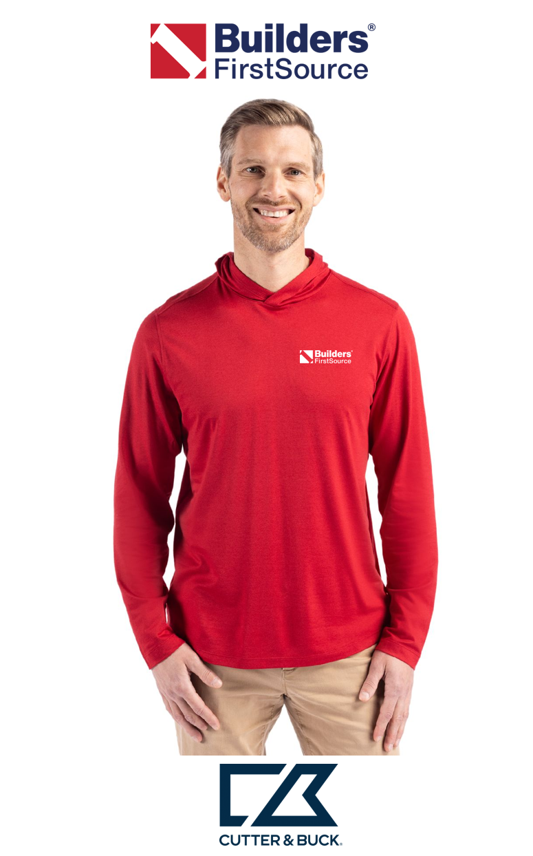 Cutter & Buck Coastline Recycled Double Peached Mens Hooded Pullover