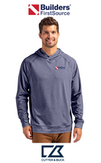 Cutter & Buck Adapt Recycled Soft Knit Stretch Mens Heathered Hooded Pullover