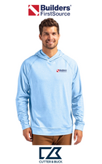 Cutter & Buck Adapt Recycled Soft Knit Stretch Mens Heathered Hooded Pullover