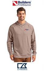 Cutter & Buck Adapt Recycled Soft Knit Stretch Mens Heathered Hooded Pullover