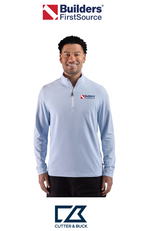 Cutter & Buck Adapt Recycled Soft Knit Stripe Mens Quarter Zip Pullover