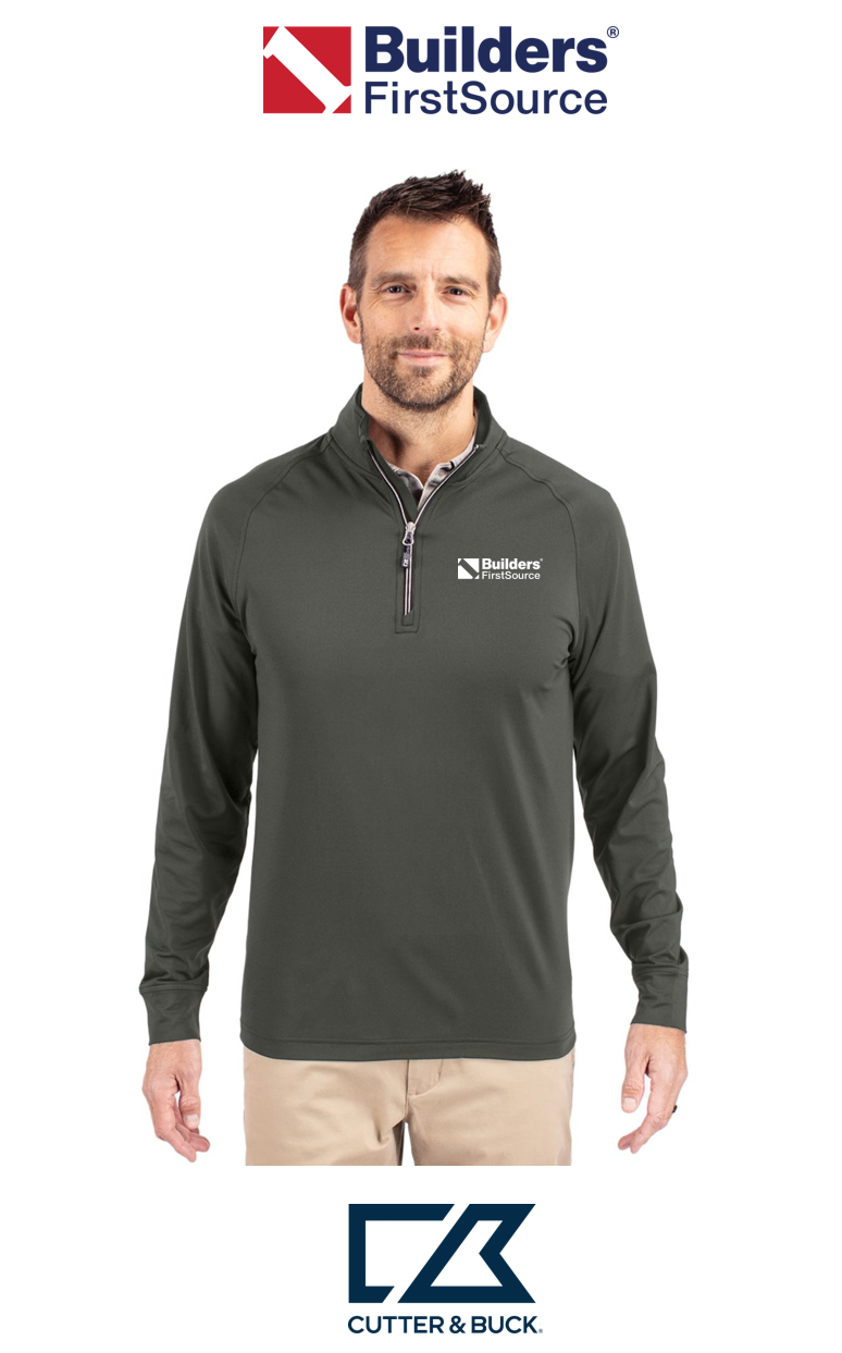 Cutter & Buck Adapt Recycled Soft Knit Stretch Mens Quarter Zip Pullover
