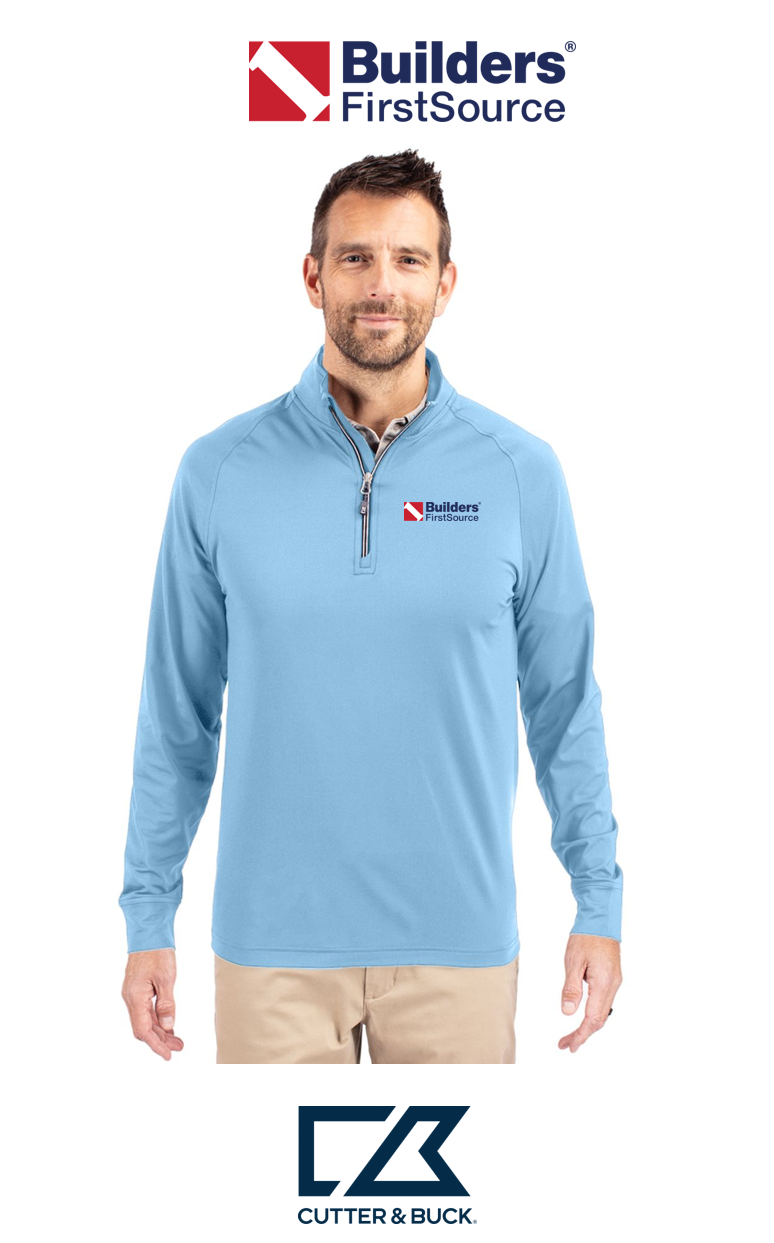 Cutter & Buck Adapt Recycled Soft Knit Stretch Mens Quarter Zip Pullover