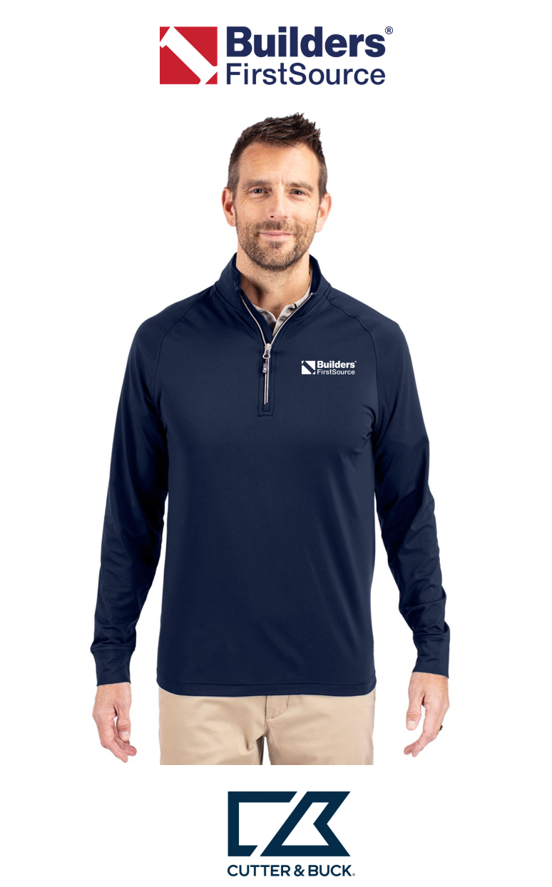 Cutter & Buck Adapt Recycled Soft Knit Stretch Mens Quarter Zip Pullover