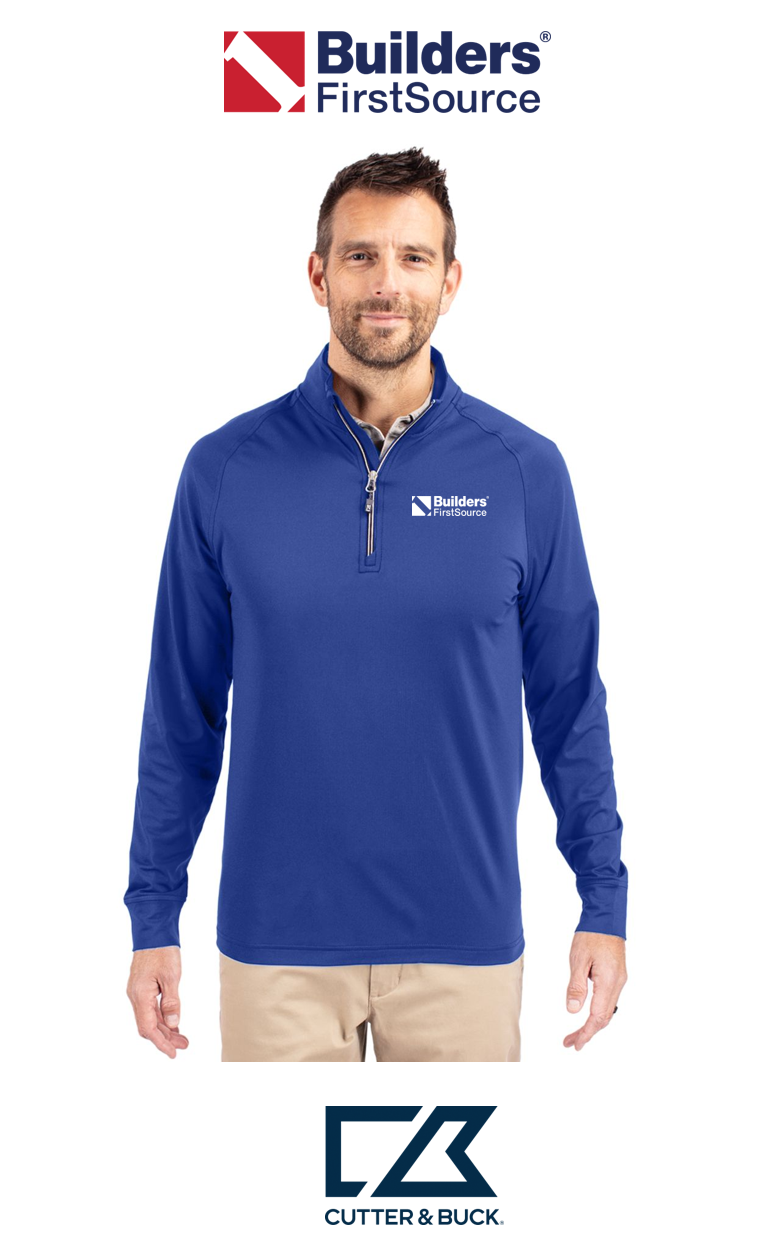 Cutter & Buck Adapt Recycled Soft Knit Stretch Mens Quarter Zip Pullover