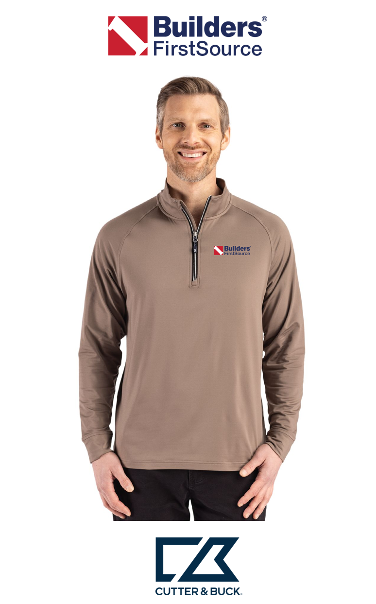 Cutter & Buck Adapt Recycled Soft Knit Stretch Mens Quarter Zip Pullover