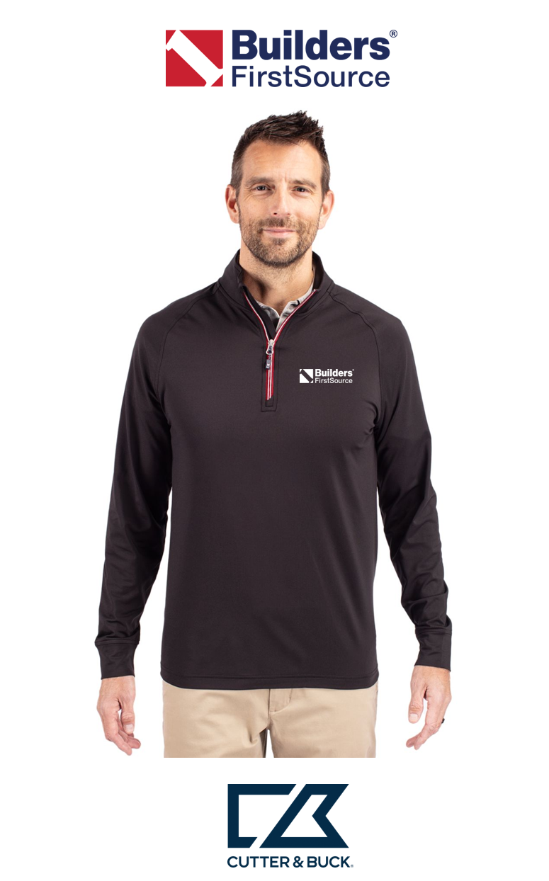 Cutter & Buck Adapt Recycled Soft Knit Stretch Mens Quarter Zip Pullover