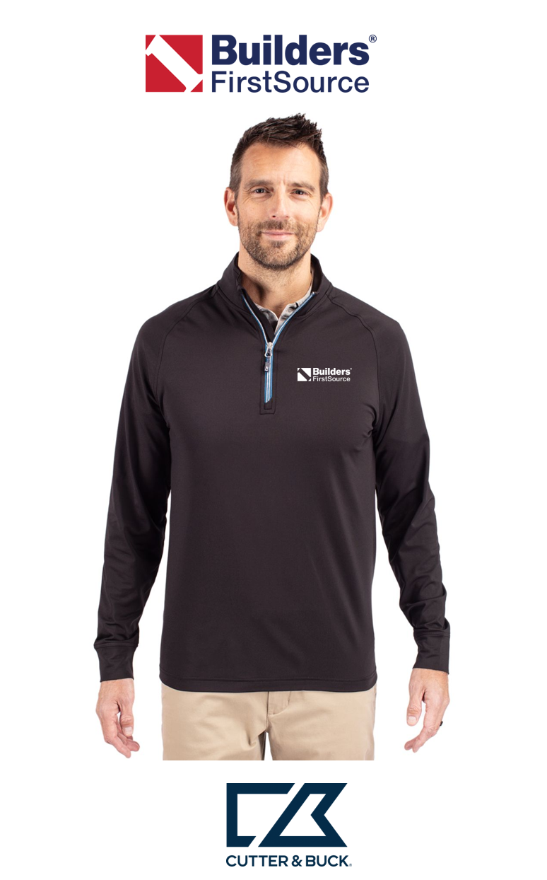 Cutter & Buck Adapt Recycled Soft Knit Stretch Mens Quarter Zip Pullover