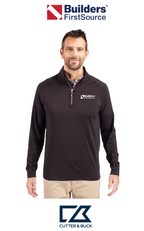 Cutter & Buck Adapt Recycled Soft Knit Stretch Mens Quarter Zip Pullover