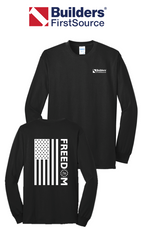 America 250 Port & Co™ Long Sleeve Core Blend Tee - Freedom FULL FLAG