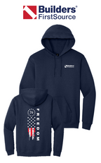 America 250 Port & Co™ Core Fleece Pullover Hooded Sweatshirt - Freedom Tattered Banner