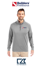 Cutter & Buck Adapt Recycled Soft Knit Stretch Mens Quarter Zip Pullover