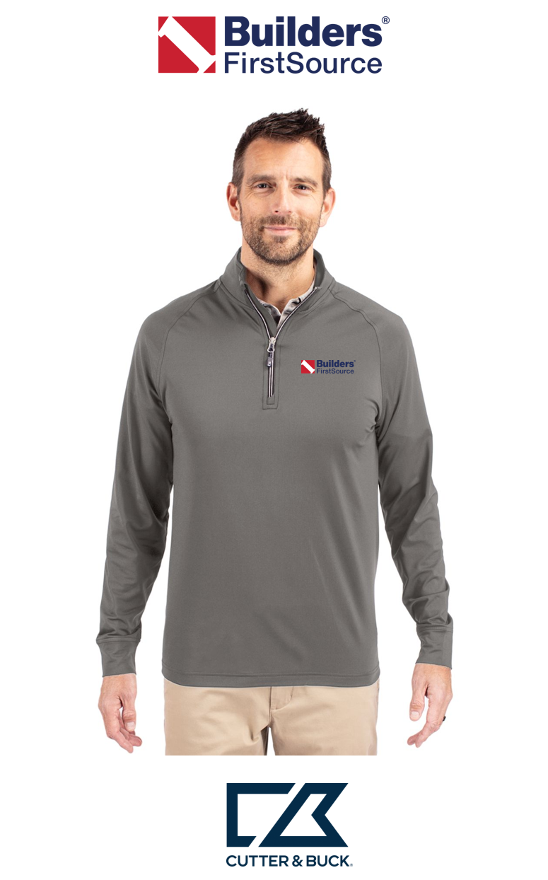 Cutter & Buck Adapt Recycled Soft Knit Stretch Mens Quarter Zip Pullover