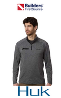 HUK - Men's Airweight Heather Quarter-Zip Pullover
