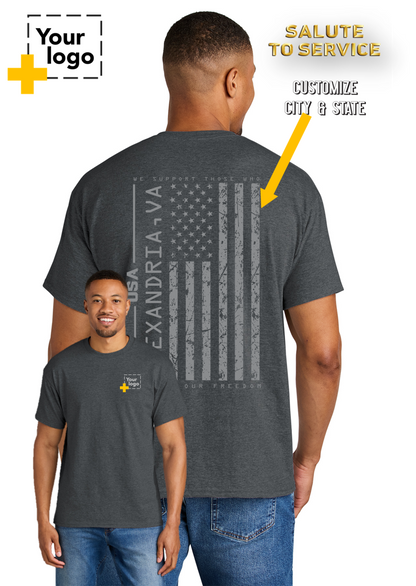 Custom Gildan® DryBlend® 50 Cotton/50 Poly T-Shirt - Salute To Service
