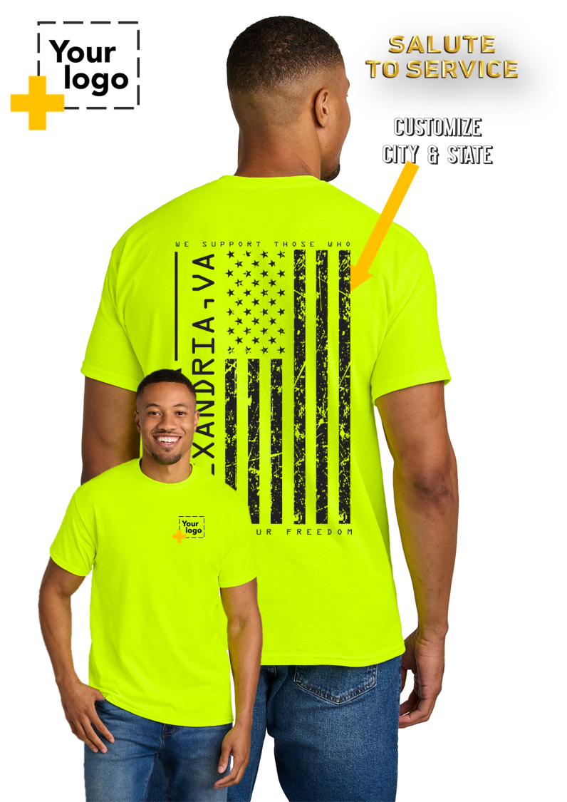 Custom Gildan® DryBlend® 50 Cotton/50 Poly T-Shirt - Salute To Service