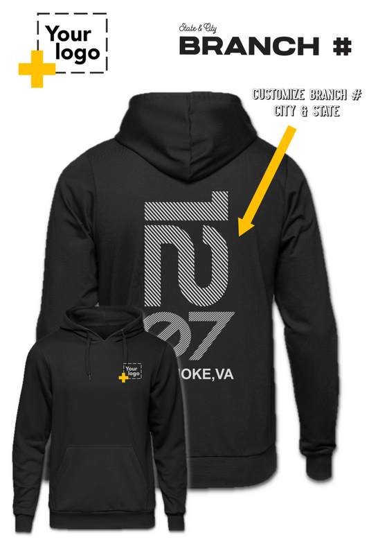 Custom Core Fleece Pullover Hooded Sweatshirt - Branch #