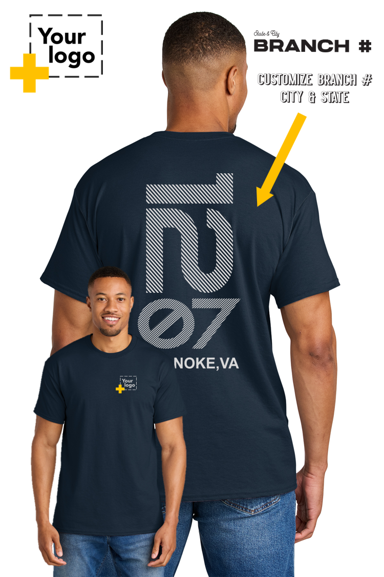 Custom Gildan® DryBlend® 50 Cotton/50 Poly T-Shirt - Branch #