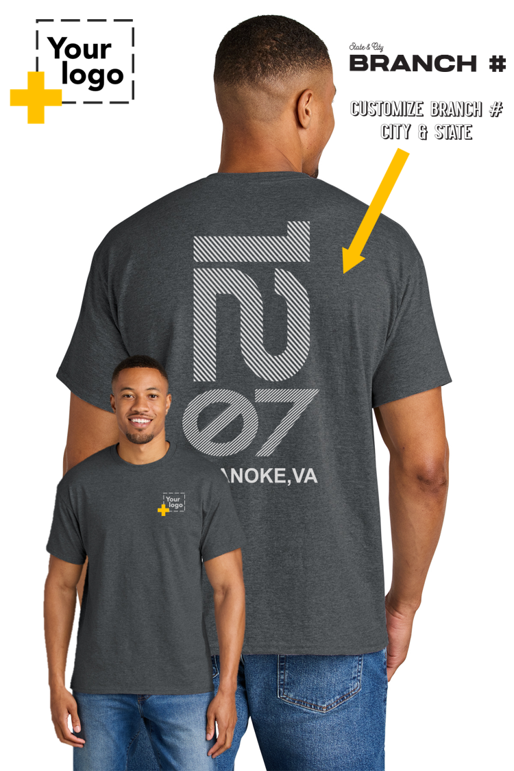 Custom Gildan® DryBlend® 50 Cotton/50 Poly T-Shirt - Branch #