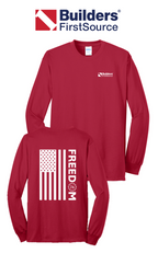 America 250 Port & Co™ Long Sleeve Core Blend Tee - Freedom FULL FLAG
