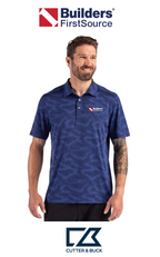 Cutter & Buck Coastline Recycled Double Peached Camo Print Mens Polo