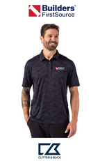 Cutter & Buck Coastline Recycled Double Peached Camo Print Mens Polo