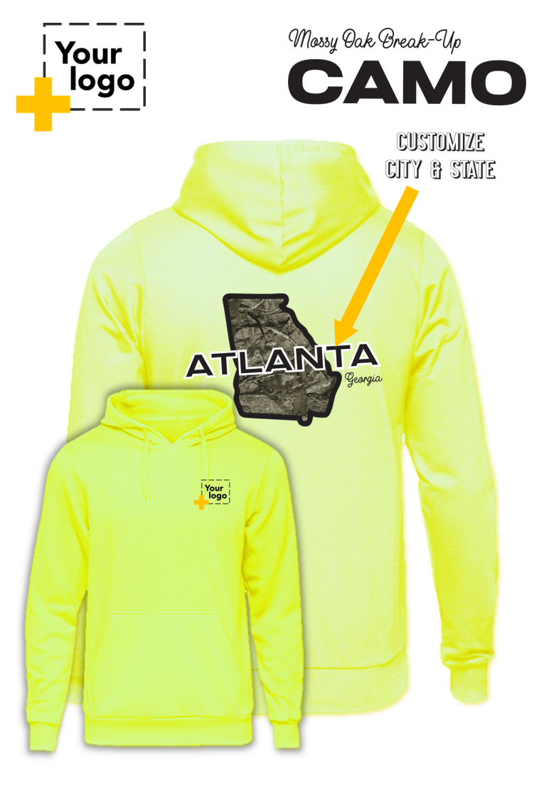 Custom Core Fleece Pullover Hooded Sweatshirt - Break-Up Camo