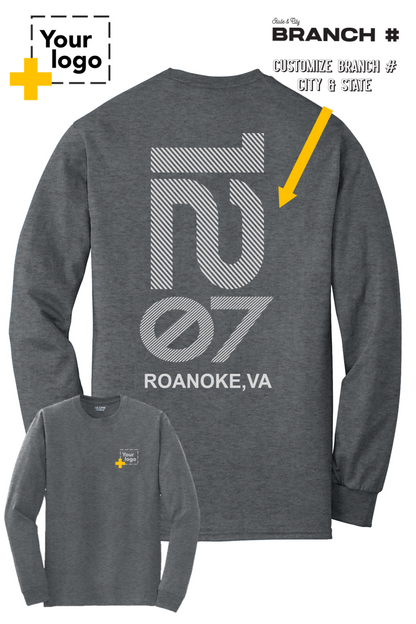 Custom Gildan® DryBlend® 50 Cotton/50 Poly Long Sleeve T-Shirt - Branch #
