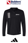 Adidas Men's 3-Stripes Double-Knit Quarter-Zip Pullover