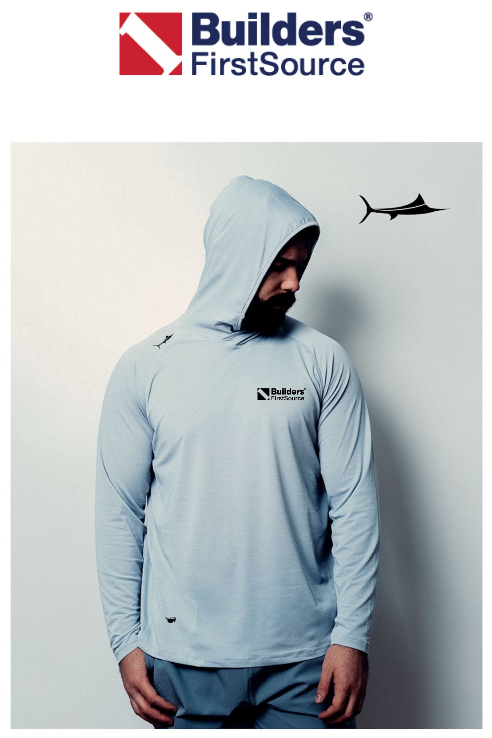 Billfisher Hooded Long Sleeve Performance Tee