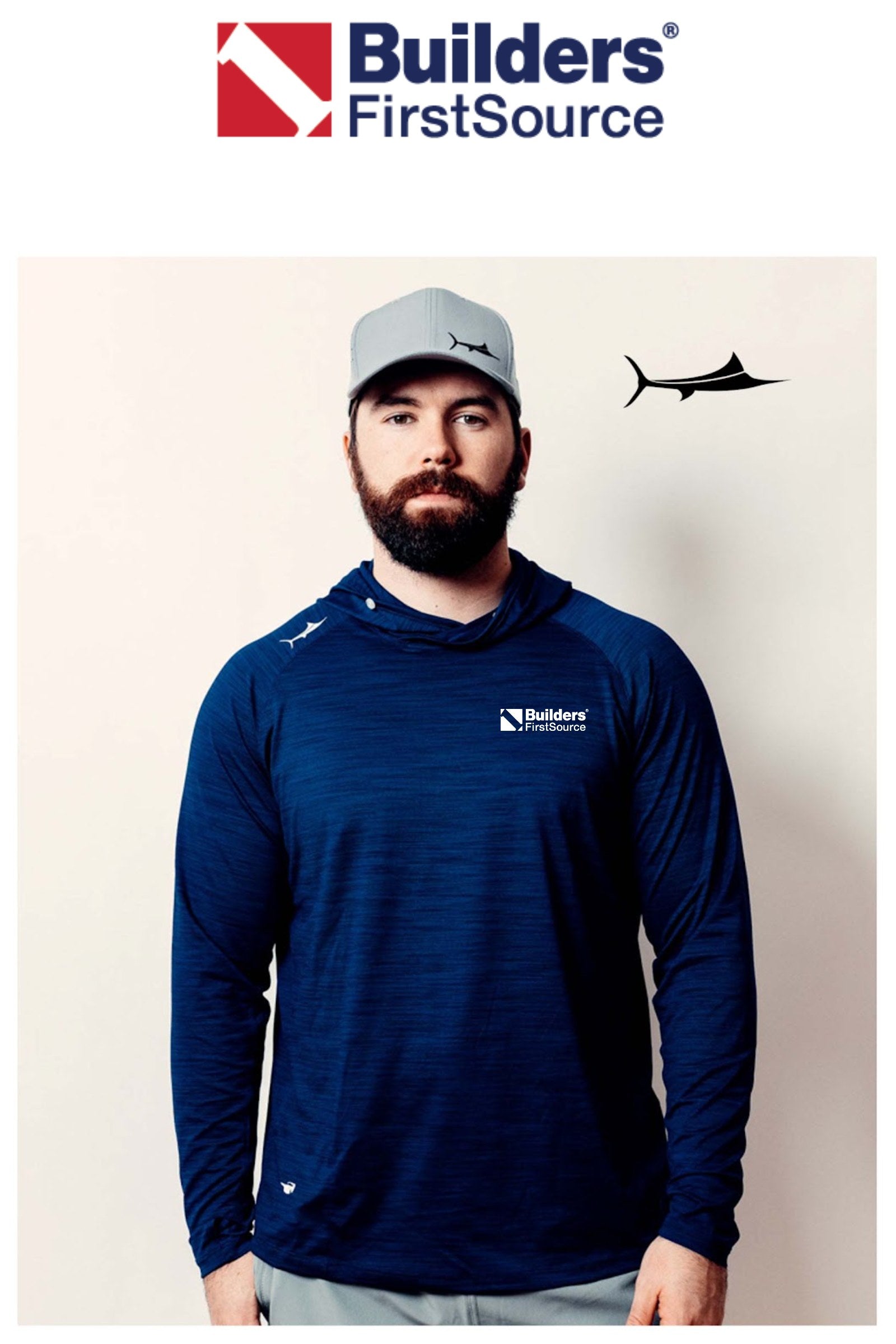 Billfisher Hooded Long Sleeve Performance Tee